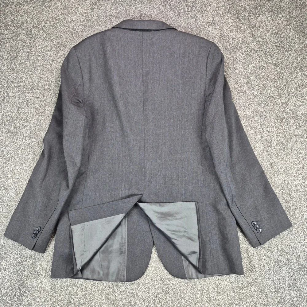 Banana Republic Suit Men 40R Gray Lanificio Cerruti Wool Modern Fit 33x32